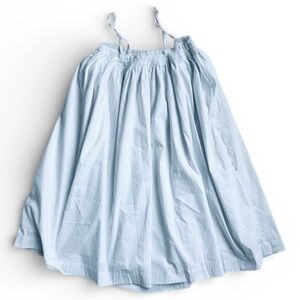 Kimchi Blue Stripe Babydoll Mini Dress White Blue S